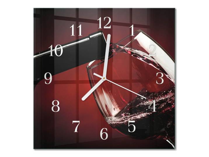 WANDUHR 30x30 cm - Weinglas
