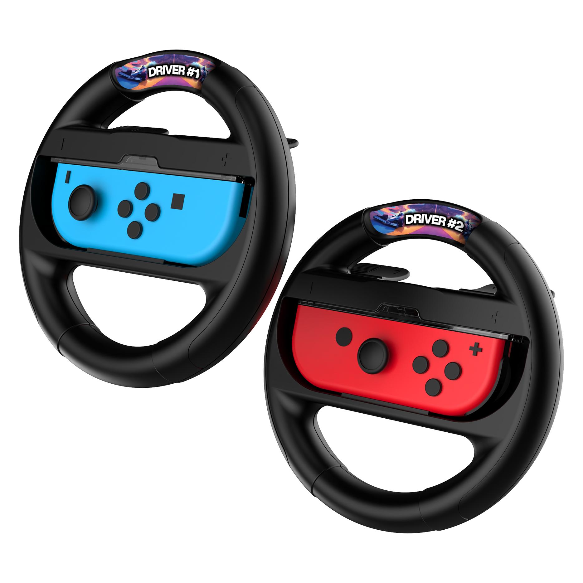 IMP Tech Twin Wheel Pack with Sticker Kit for Switch and Switch 2 JoyCons (Switch 2) (NSWALL2IN1WHEEL)