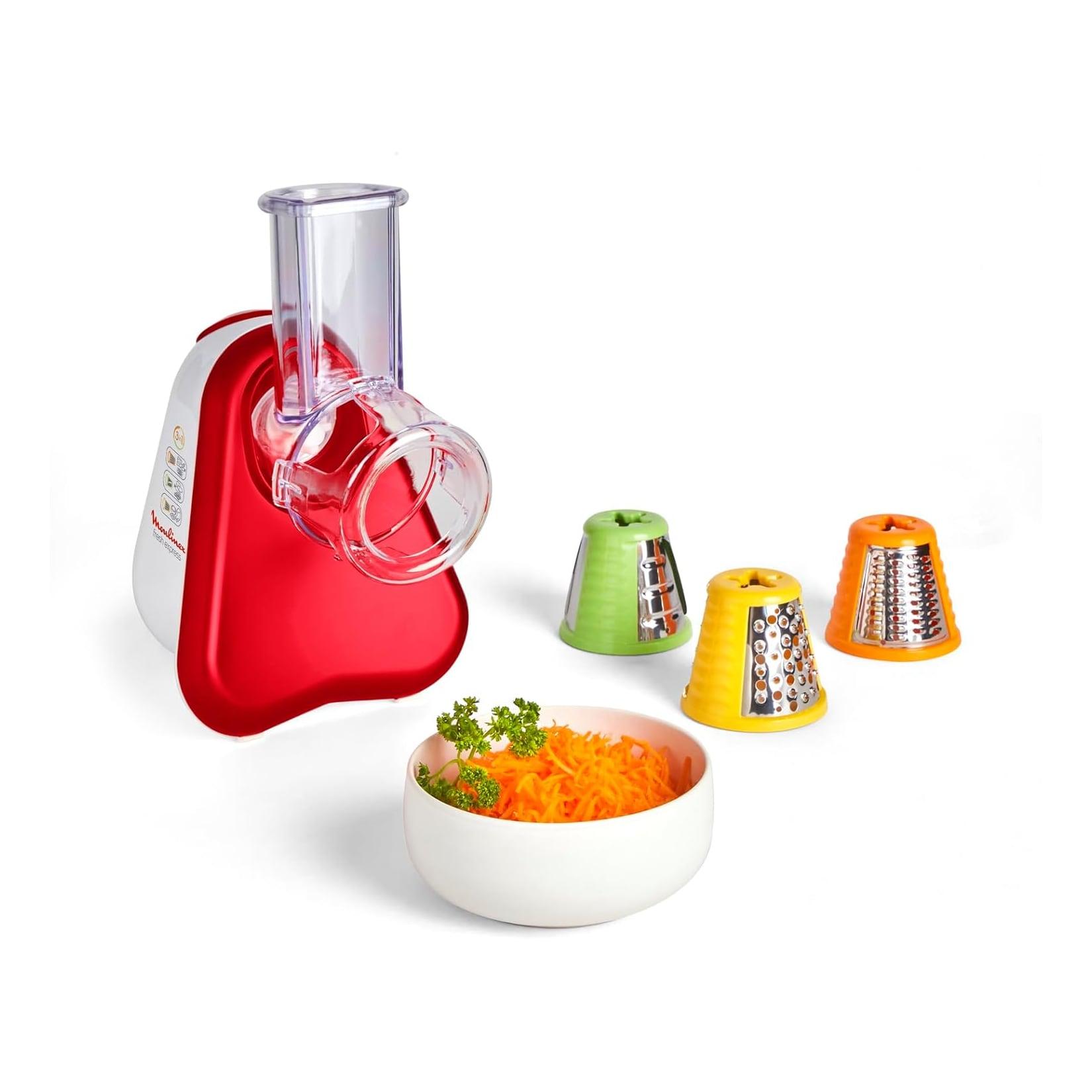 Moulinex DJ 7535 Fresh Express 3in1 Red Ruby Schnitzelwerk