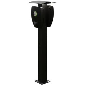 Zaptec Zaptec Wallbox-Standfuß OnePole 2.0, Aluminium, schwarz, für 1 & 2 Wallboxen  Pro