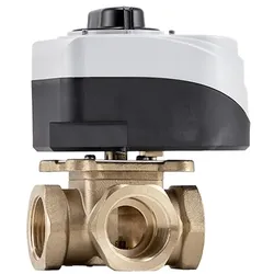 Barberi Motorisiertes, rotierendes Umschaltventil – F. Komplett mit 90° Rotationswinkel, 2-Punkt Version, ein/aus Steuerung, Arretierschraube, Ventila