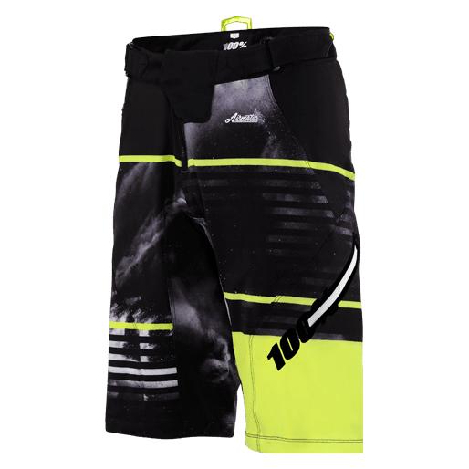 100% Airmatic Dusted Enduro/Trail Short - Dusted Lime (28, 30, 32, 36, 38) (HU-SHO-7136/665/L)