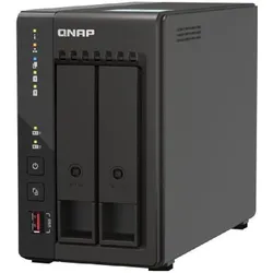 QNAP TS-253E-8G (0 TB), NAS, Schwarz