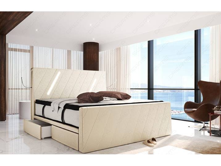 Boxspringbett Toulon Stoffbezug