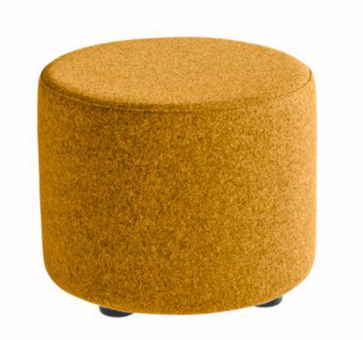 Nowy Styl Sitzhocker TAPA Round, Sperrholz, gepolstert, Schurwolle-Bezug, orange