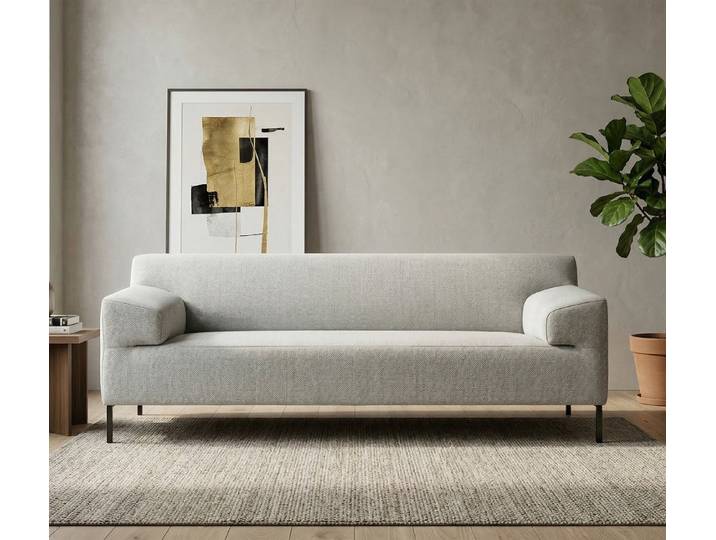 freistil ROLF BENZ Sofa Rolf Benz Sofa Freistil 180 Stoff 3046 lichtgrau Breite 220 cm