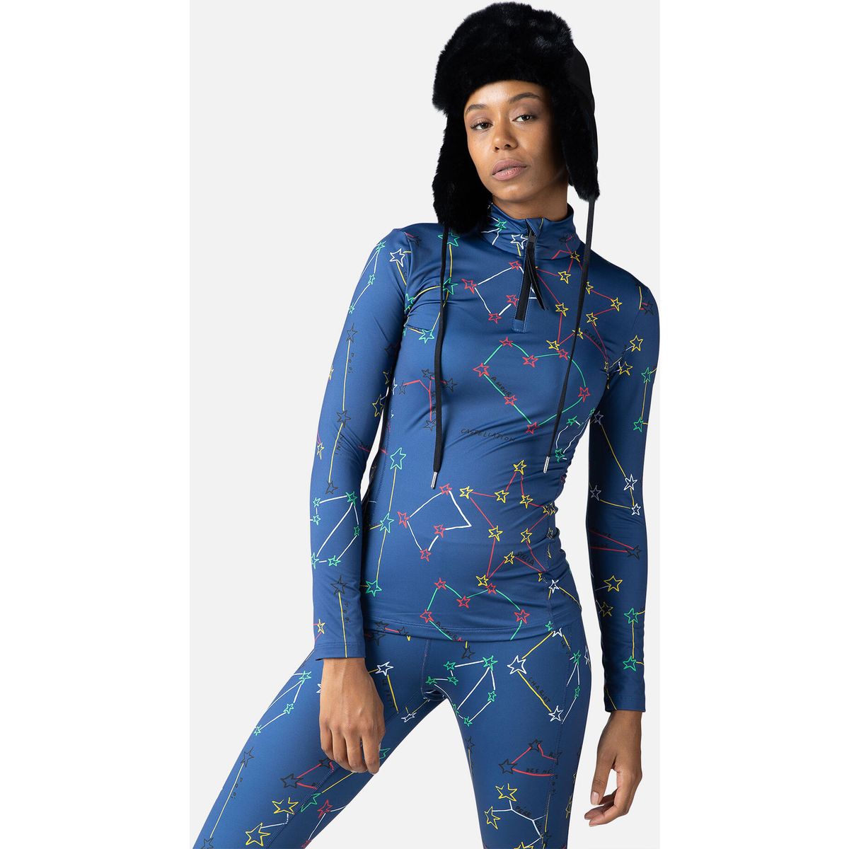 Rossignol W Booster 1/2 Zip TOP cosmic blue (72T) XL RLMWL20 72T0XL