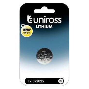 Uniross Renata CR2025-1BB Blistera iepakojuma 1gb. (1 Stk., CR2025) (U0215275)