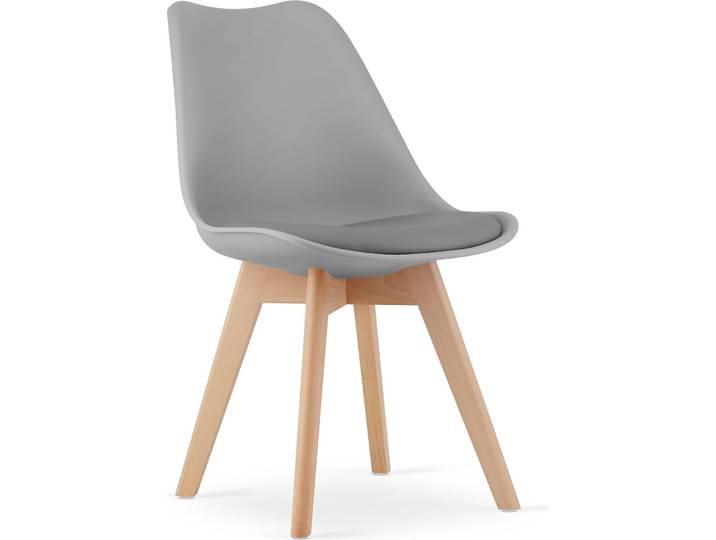 Chaise - Leobert - Mark - Gris - 49 X 43 X 82 Cm