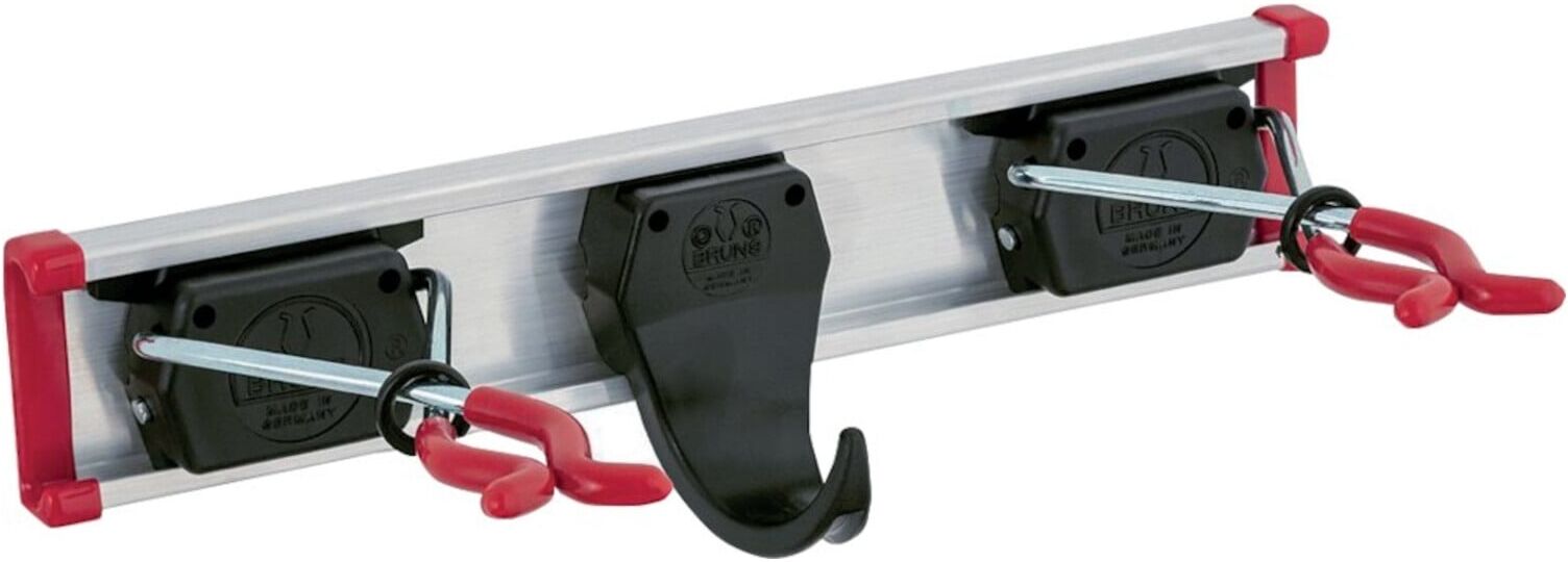 BRUNS Gerätehalterschiene 0,30m 2 Halter + 1 Haken (SB 2.1.030)