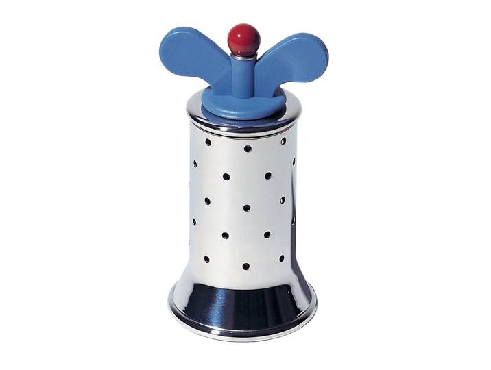 Alessi Moulin à poivre Alessi bleu-acier inoxydable