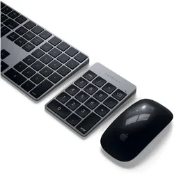 Satechi Slim Alu Keypad (Nummernblock, Kabellos), Tastatur, Grau