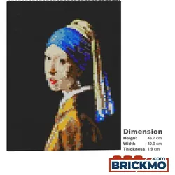 JEKCA Bricks Girl with a Pearl Earring Brick Painting 01S ST24CP01