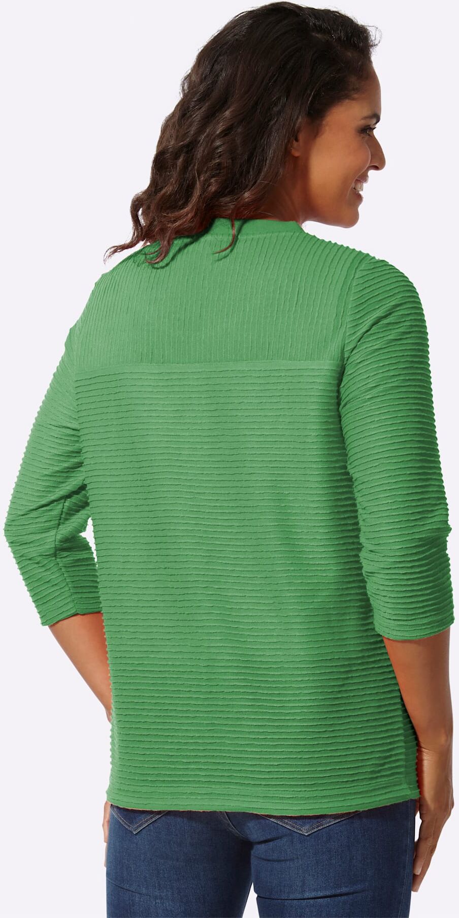 T-Shirt CASUAL LOOKS "Shirt-Set", Damen, Gr. 44, grün (apfel), 100% Polyester, unifarben, Rundhals, Shirts T-Shirt apfel 44