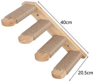 Inspire Essentials ClimbScape Wall Mounted Cat Climbing Shelf And Scratching Steps 3
