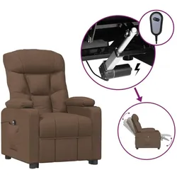 vidaXL, Sessel, Relaxsessel Elektrisch Braun Stoff