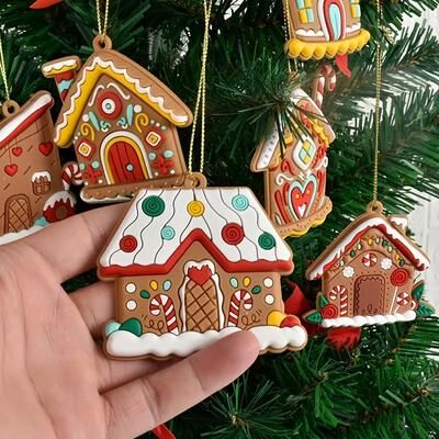 Rare Purchases Gingerbread House Pendants, Christmas Tree Hanging Ornament, Noel Navidad, Home Decoration, New Year Gift Gingerbread House Pendants, Christmas Tree Hanging Ornament, Noel Navidad, Home Decoration, New Year Gift