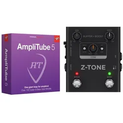 IK Multimedia Z-TONE Buffer Boost + AmpliTube 5 Bundle (Bass, Gitarre), Effektpedal