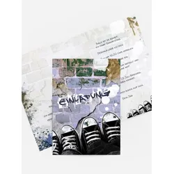 Einladung zum Geburtstag selbst gestalten mit Spruch und Fotos im Onlinedesigner bei Meine-Kartenmanufaktur.de