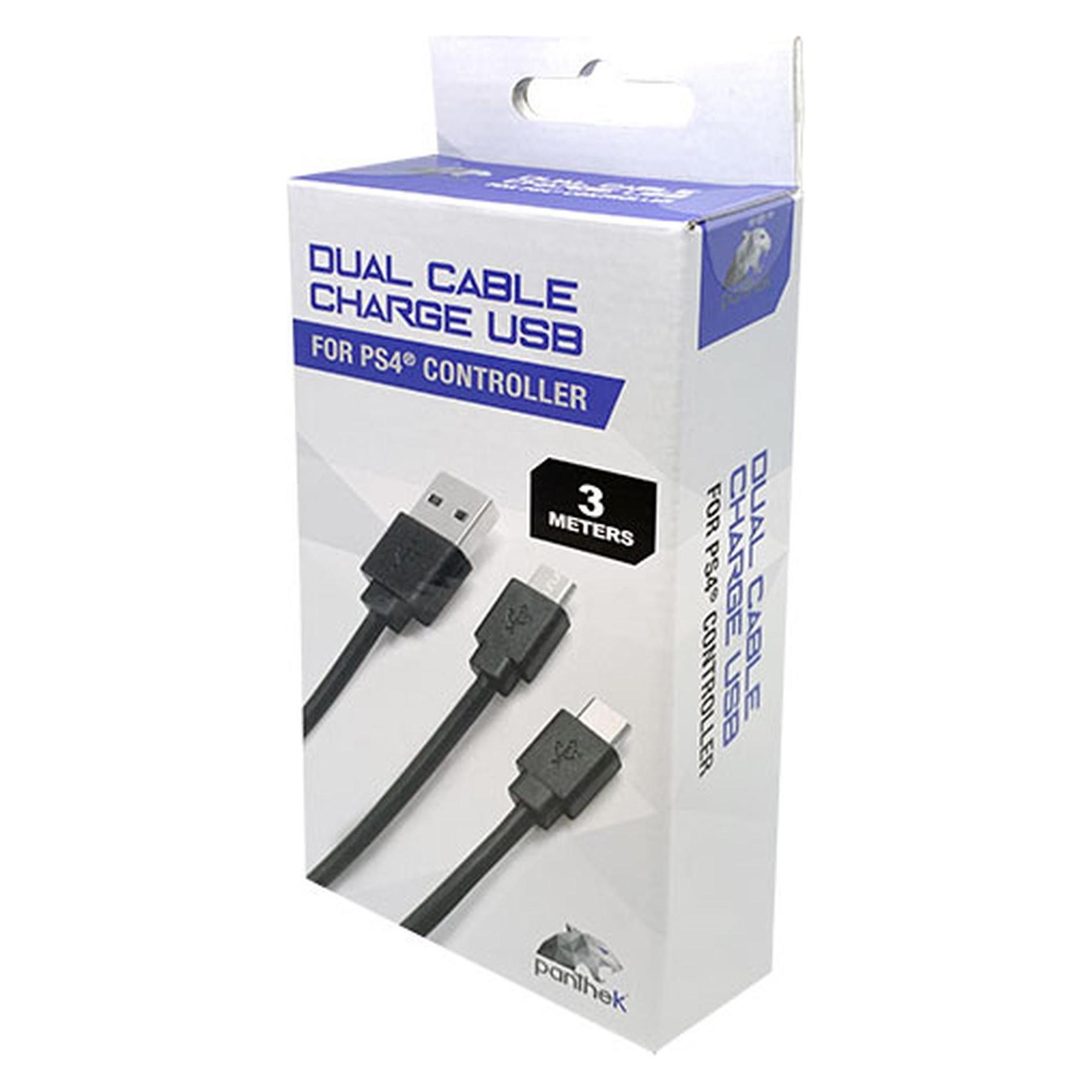 Panthek PlayStation 4 Doppel-Ladekabel (PS4, Xbox One S) (PT/DUCB/PS4)