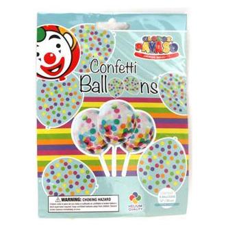 Ballon Konfetti 6 Stück 30 Cm (6 Stk.) (30251959)