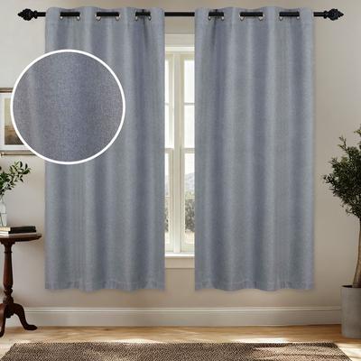 Superior Nyan 100% Blackout Grommet Curtains, Set of 2 Panels