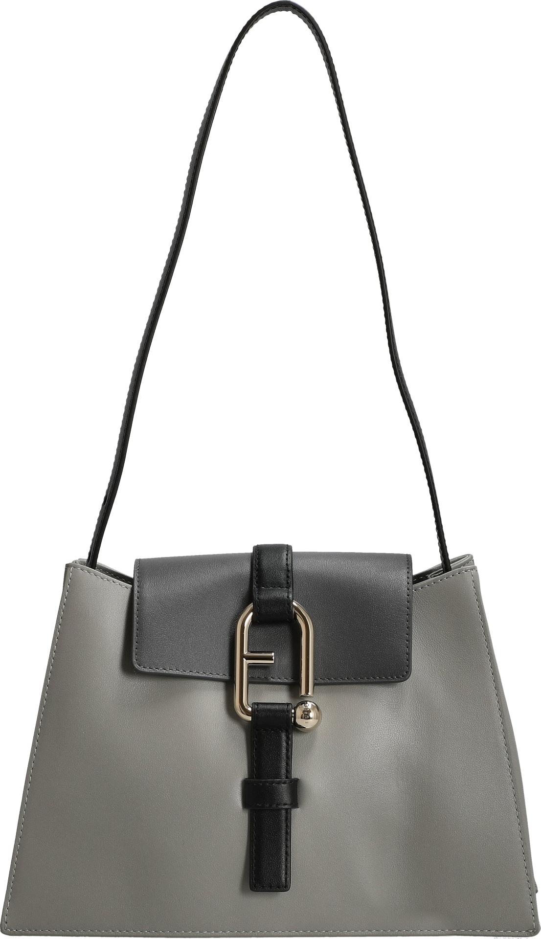 Furla Nuvola S - Schultertasche 27 cm (cenere+soil+nero)
