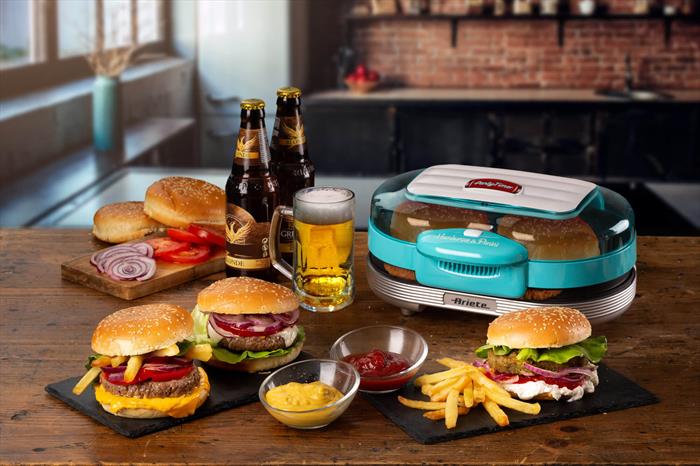 Ariete Hamburger Maker Party Time 205-celeste