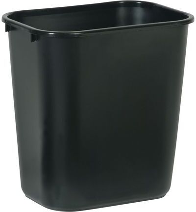 RUBBERMAID Papperskorg 27L svart