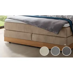 Hasena »Pedrosa« Boxspringbett inkl. Stauraum 180x200 cm / Pace sand / Glamour-Top