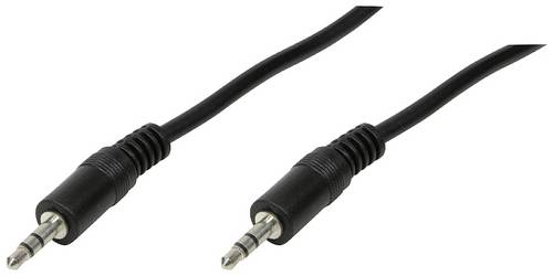 LogiLink CA1048 Klinke Audio Anschlusskabel 0.20 m Schwarz (matt)