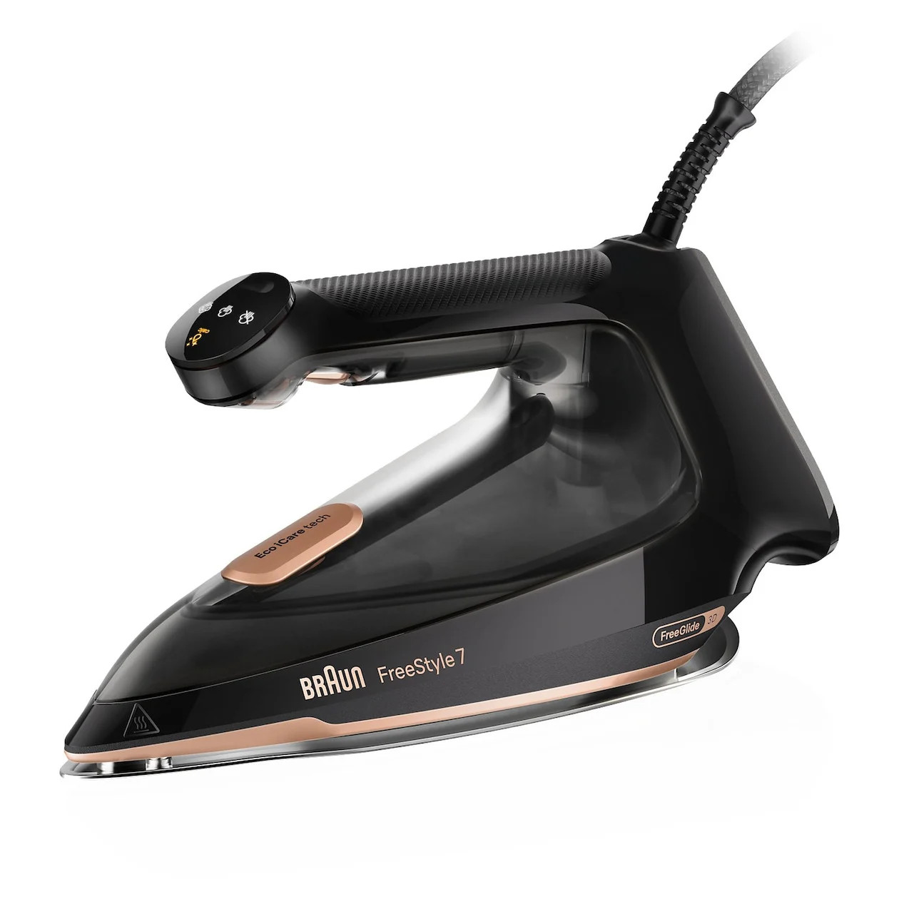 Braun FI 7276 BK Freestyle 7 Stoomstrijkijzer Zwart met Non-stick Zoolplaat