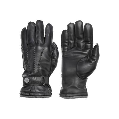 Lederhandschuhe PEARLWOOD "Mike", Herren, Gr. 8,5, schwarz, Schafsleder, unifarben, Handschuhe, Touchscreen proofed - 10 Finger System