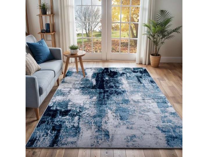 Livabliss Giulia Helsinki Teppich 160x220 cm – Blau, Grau
