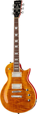Harley Benton SC-Custom Plus EMG TBF Trans Brown Flame Gloss