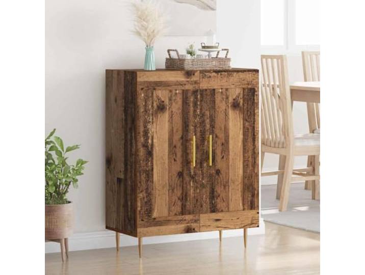 HEFZGDB Klassisches Sideboard aus Holzwerkstoff in Weiß mit viel Stauraum und Organisationsmöglichkeiten, zeitlosem Design, glatter Oberfläche und Feuchtigkeitsbeständigkeit, inklusive
