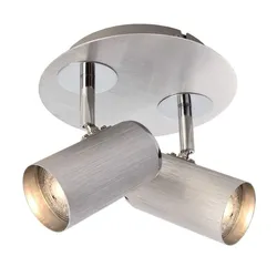 Deko-Light Deckenaufbauleuchte Indi II 2xGU10 Silber 348086