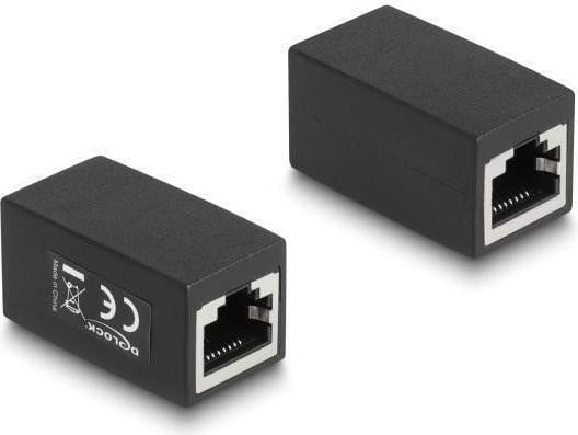 Delock RJ45-adapter Cat.6 zwart