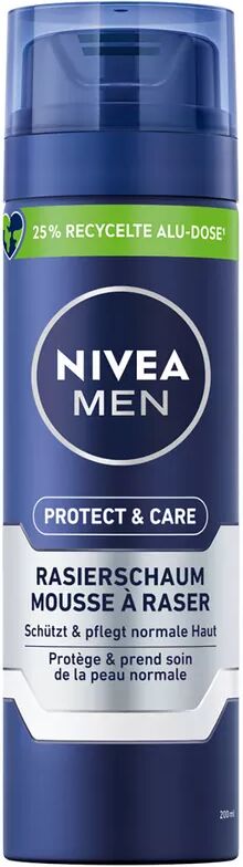 Nivea - Protect & Care Rasierschaum, Men Protect & Care Mild, 200 ml