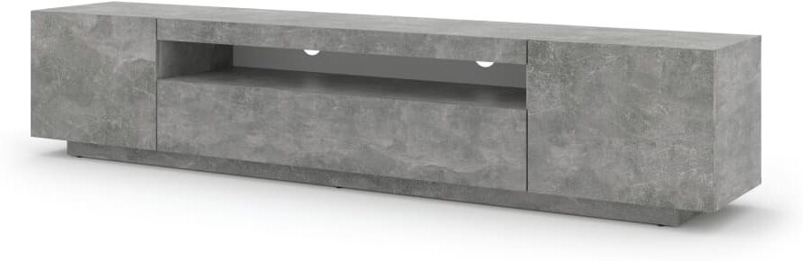 AKL FURNITURE Mueble para TV efecto madera Gris