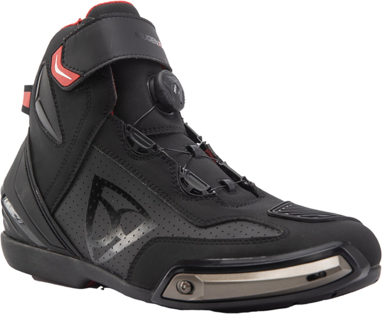 MUGENRACE Woody perforierte Motorrad Schuhe BOT-MNR-2392-BL-42