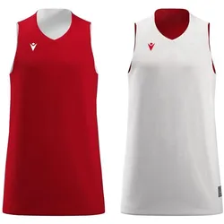 Macron, Herren, Sportshirt, Idaho (4XL), Weiss, Rot