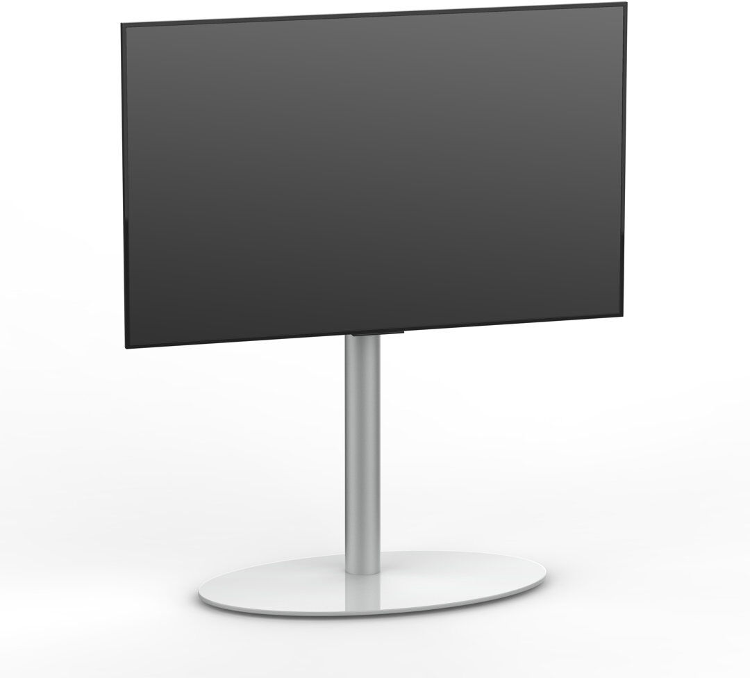 Symple Stuff Multi-Screen Single Screen Floor stand mount Electronic Mount White 70cm H X 70cm W X 40cm D