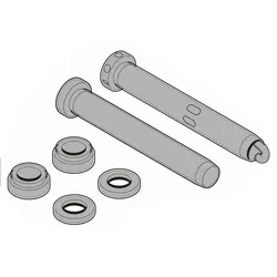 Hörmann Bolzenset, B2 KO/FE für 1-flg. Türen mit Systemzarge, U-Zarge und Blockzarge Typ 1