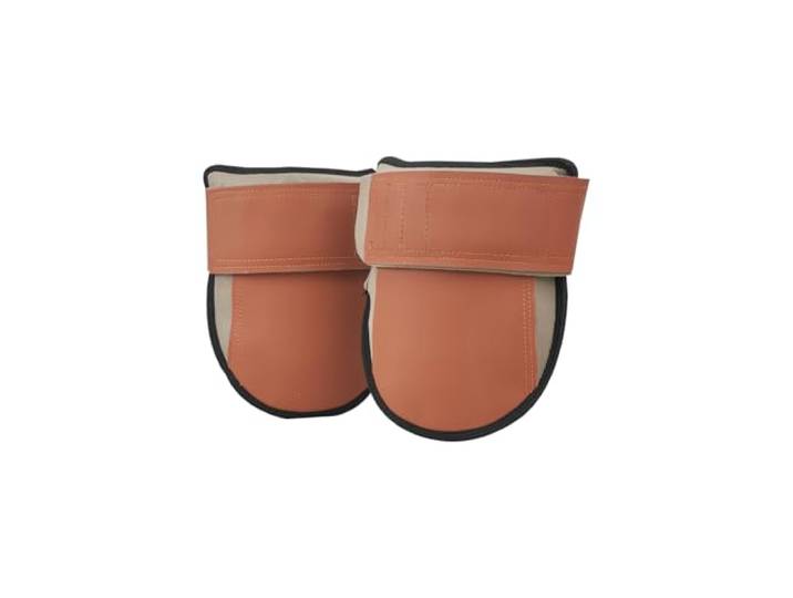 VEVOR Genouillères de travail\, coussinets en cuir durable\, genouillères de protection lavables en machine\, faciles à porter et à enlever\, extra épais\, pour jardinage\, sol et nettoyage\, noir et marron