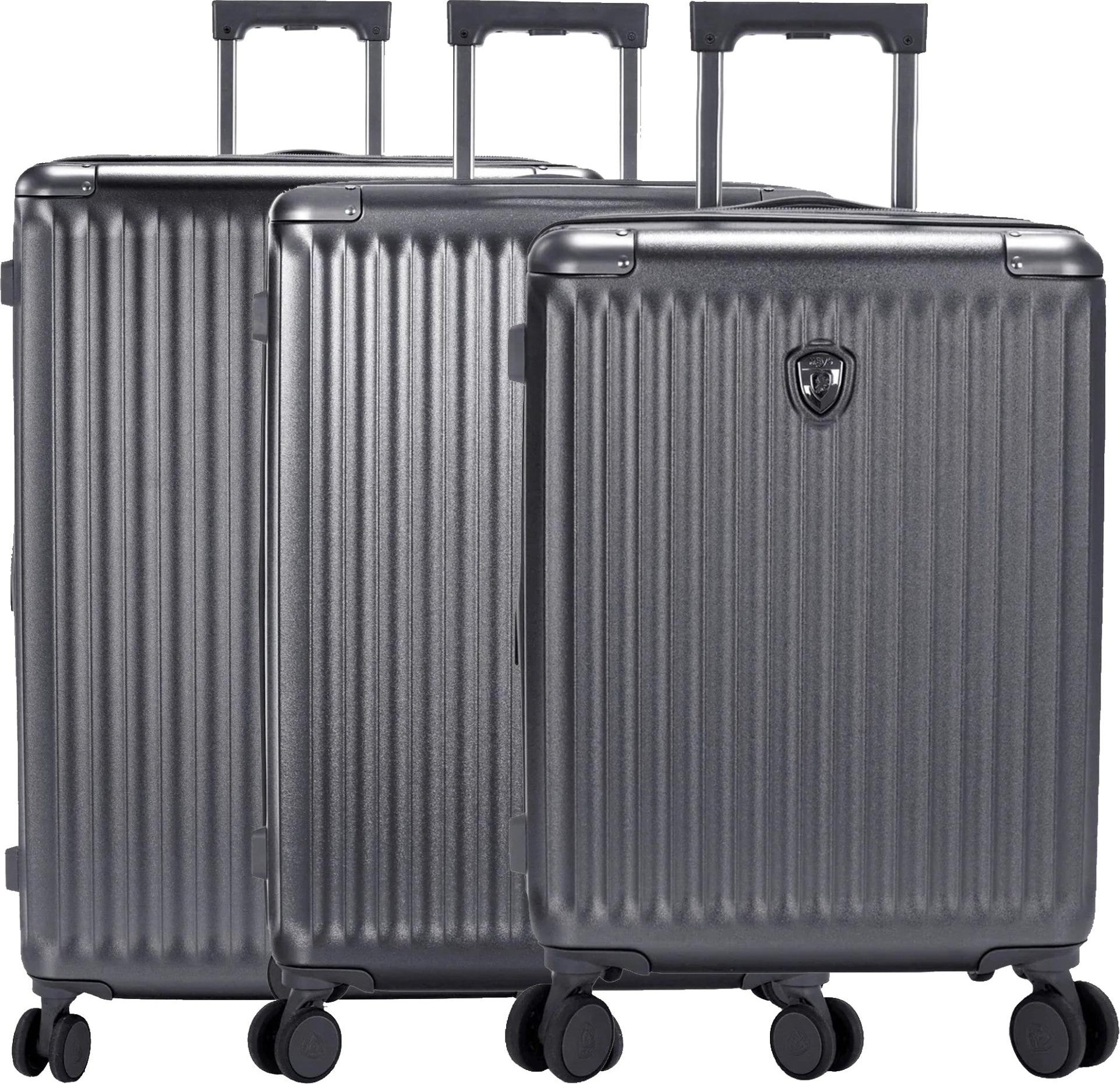 Heys Luxe - 4-Rollen-Trolley Set 3tlg. L/M/S erw. (gunmetal)