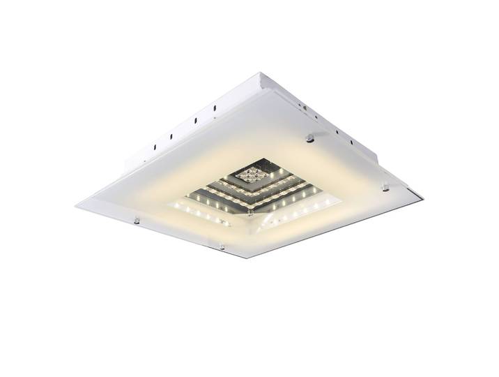 Wandleuchte 44 x 13cm Silber Hauptmaterial: Aluminium Nicht austauschbare LEDs