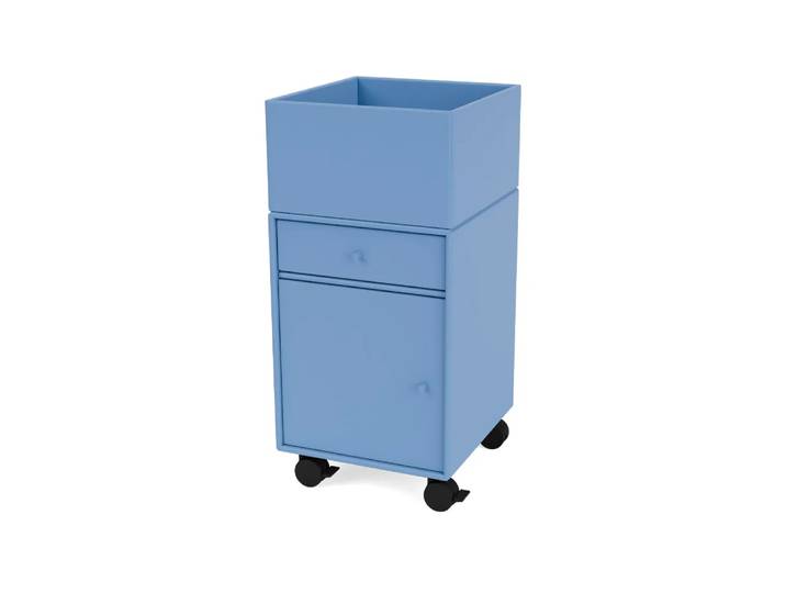 Montana Meuble de rangement à roulettes Runner azure 154