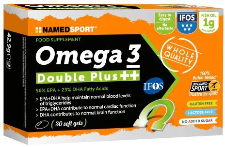 NAMEDSPORT Srl Named Sport - Omega 3 Double Plus ++ 30 Soft Gel