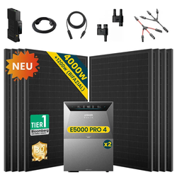 Balkonkraftwerk mit Speicher Anker SOLIX Solarbank 4 E5000 Pro 5kWh, Komplettes Photovoltaiksystem - 500W x10 / 2x BP5000 / Ohne Halterung